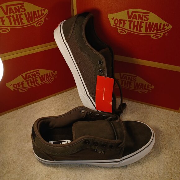 Vans Men's 7.5/Women's 9 Chukka Low Pro Olive Green/True White - Picture 4 of 12